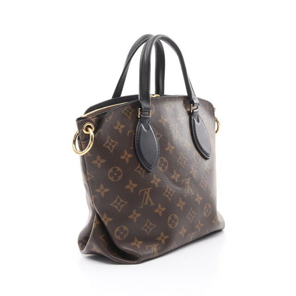 Louis Vuitton | Bags | Louis Vuitton Flower Monogram Brown Leather Tote ...